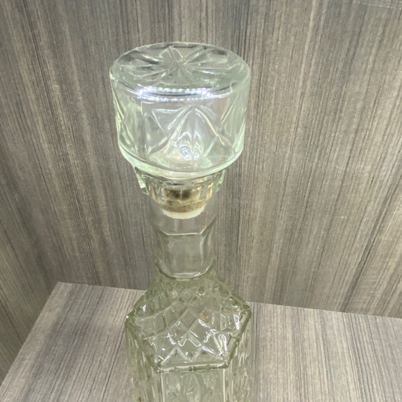 Vintage Glass Decanter with Stopper - Picture 2 of 6